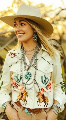 Rodeo Cowgirl Crop Shirt/Jacket