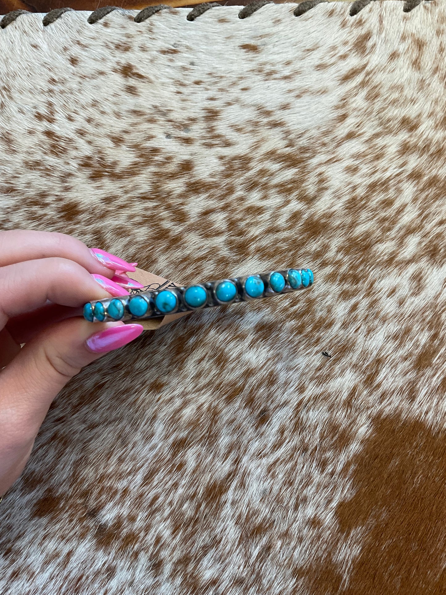 Genuine turquoise cuff