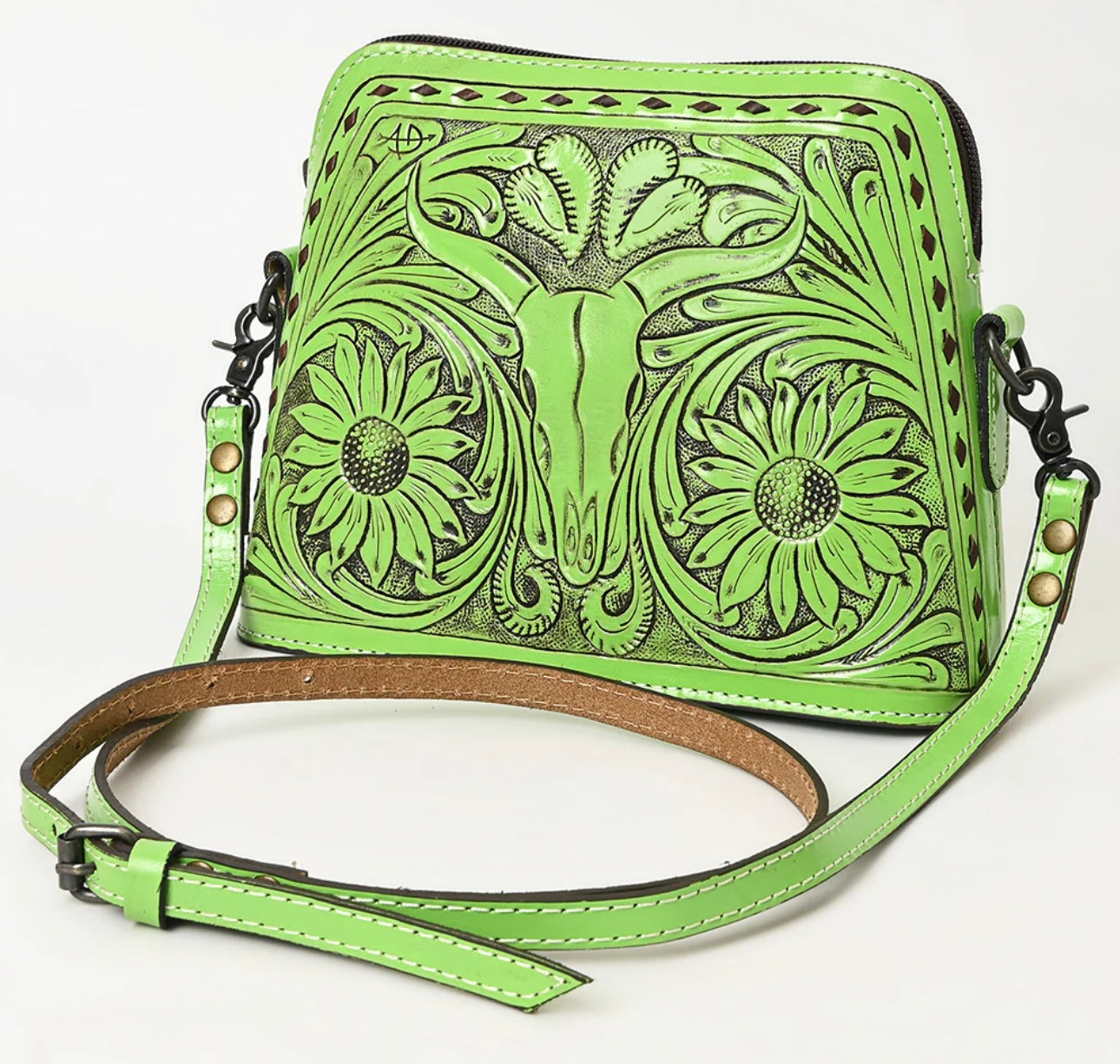 AD Tooled Steer Head Crossbody