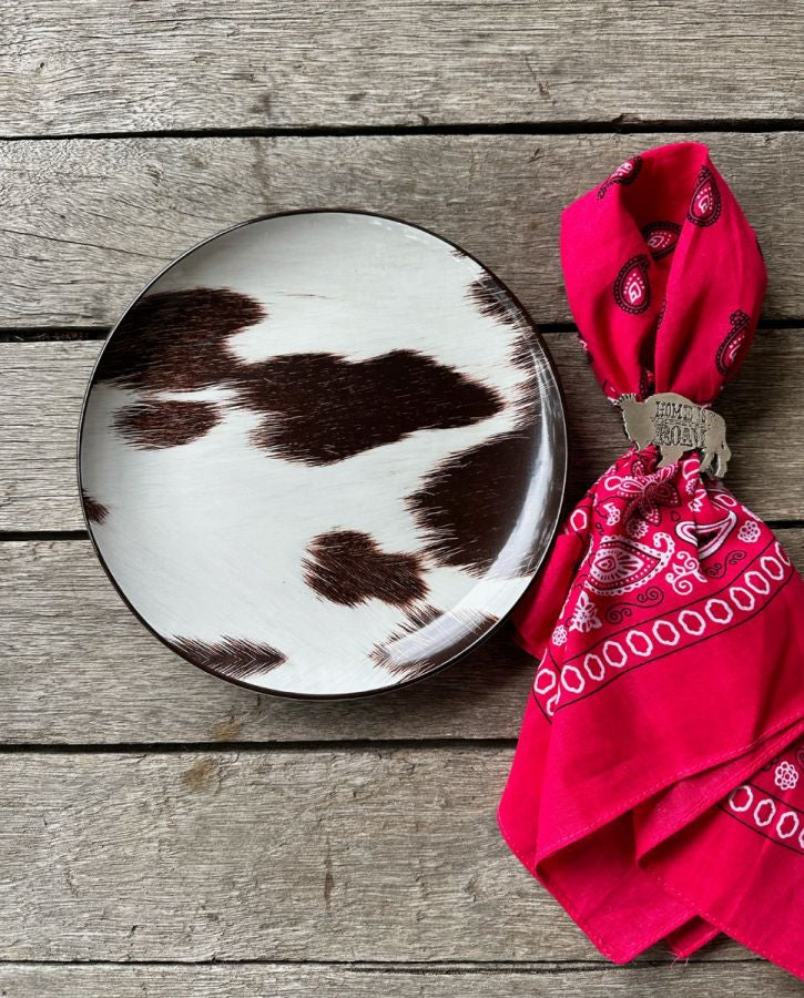 Cowhide Salad Plate