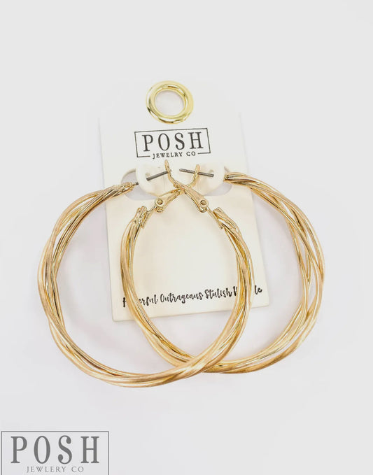 Cage Wire Hoop Earrings