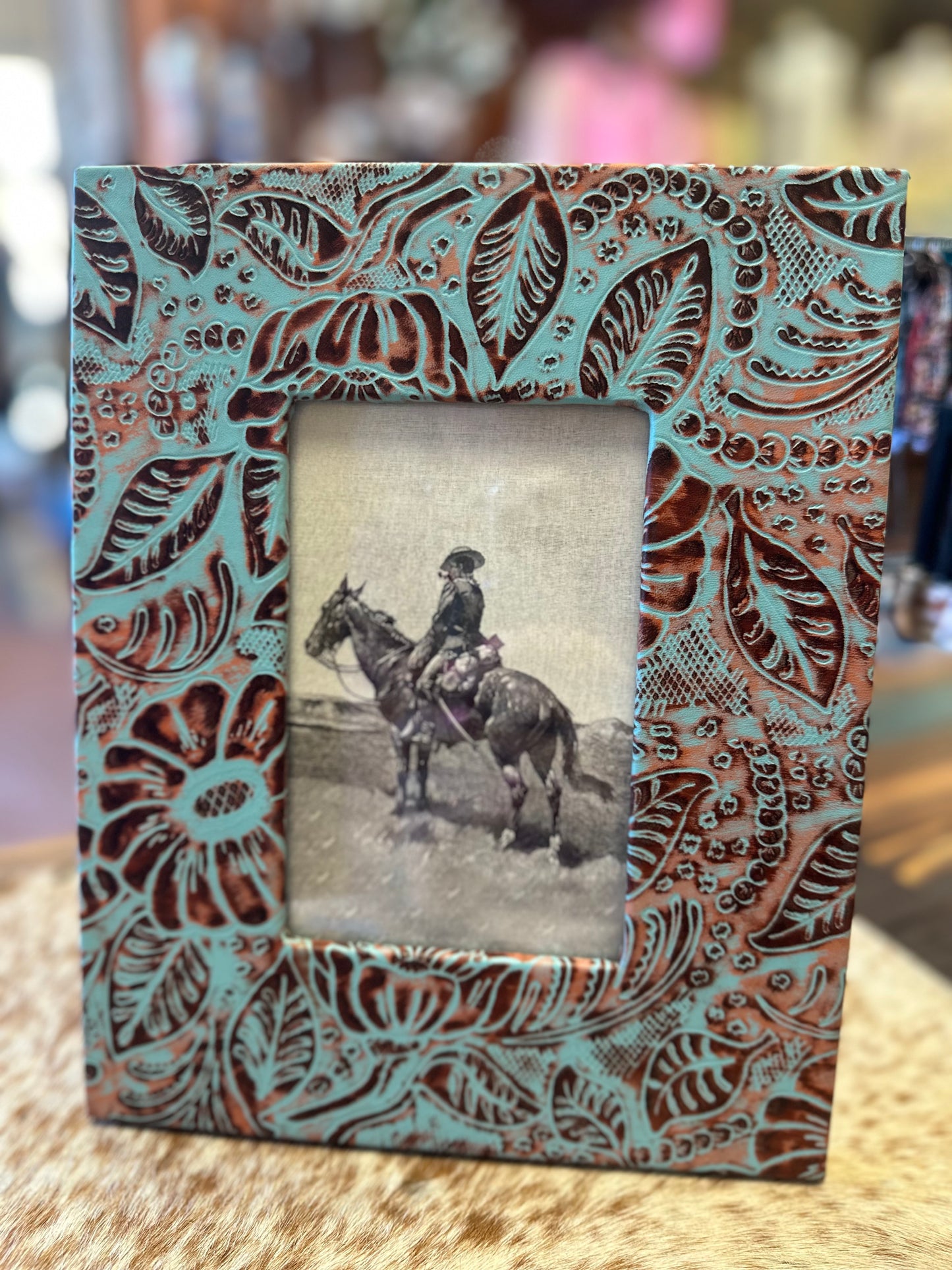 Hand Tooled Picture Frame