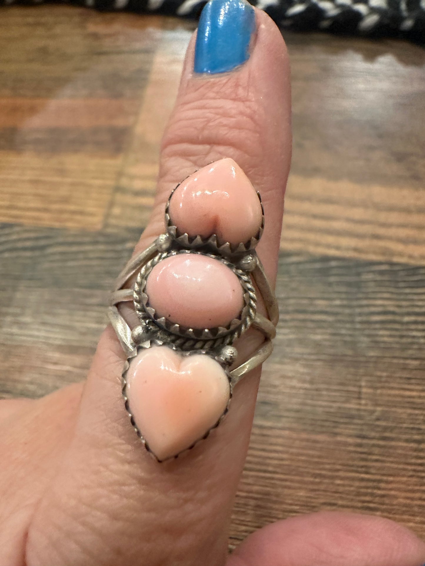 Opal Pink Conch Ring