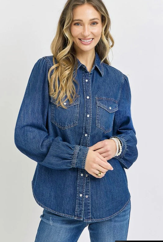 Risen Denim Shirt