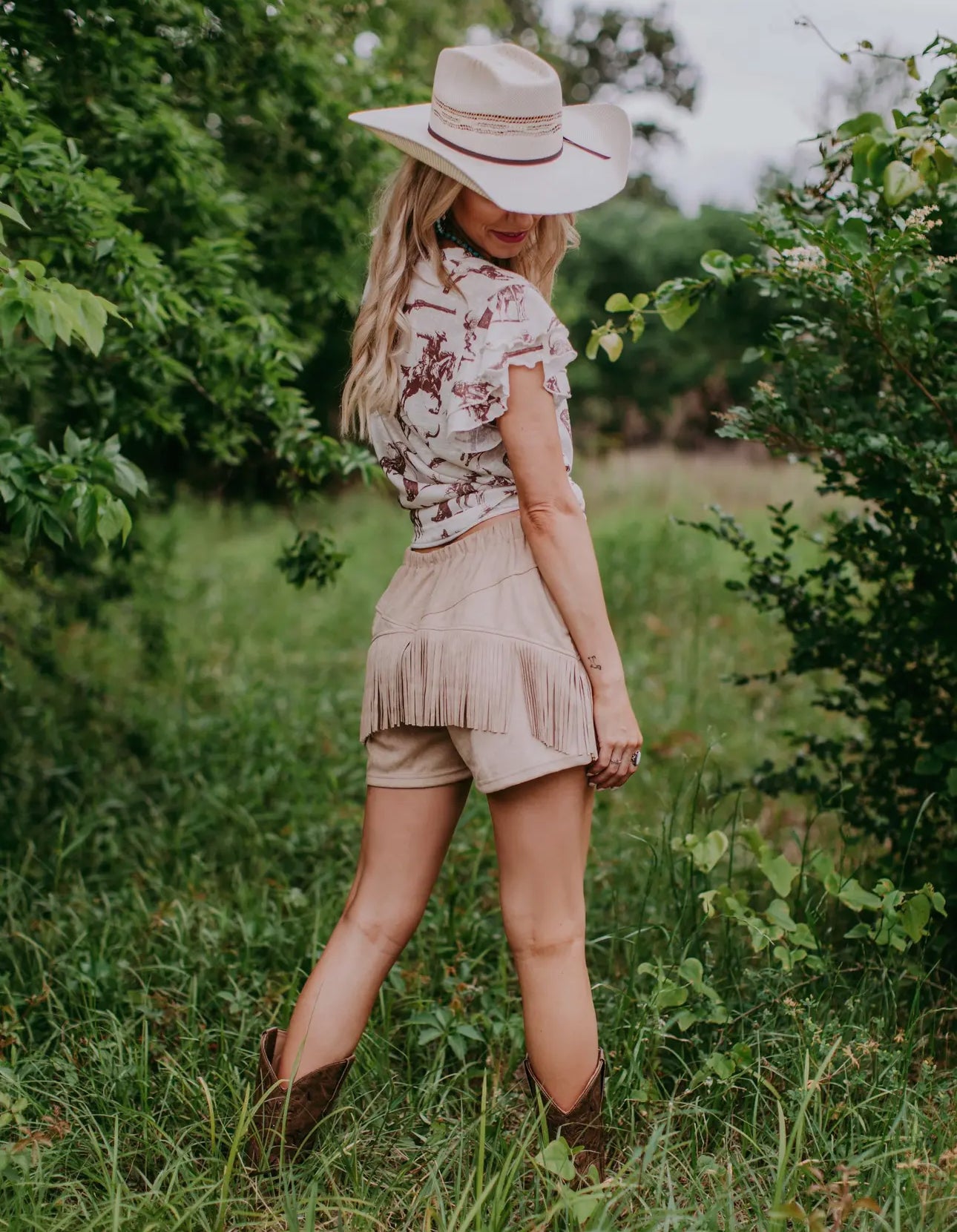 Cowboys & Indians Ruffle Top