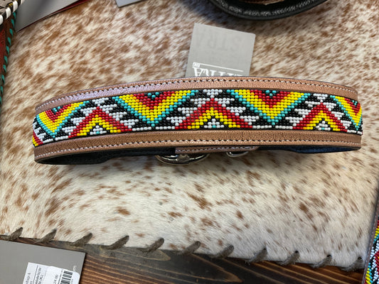 Myra Aztec Beaded Dog Collar