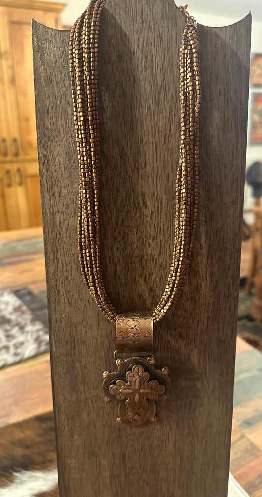 Double Cross Necklace