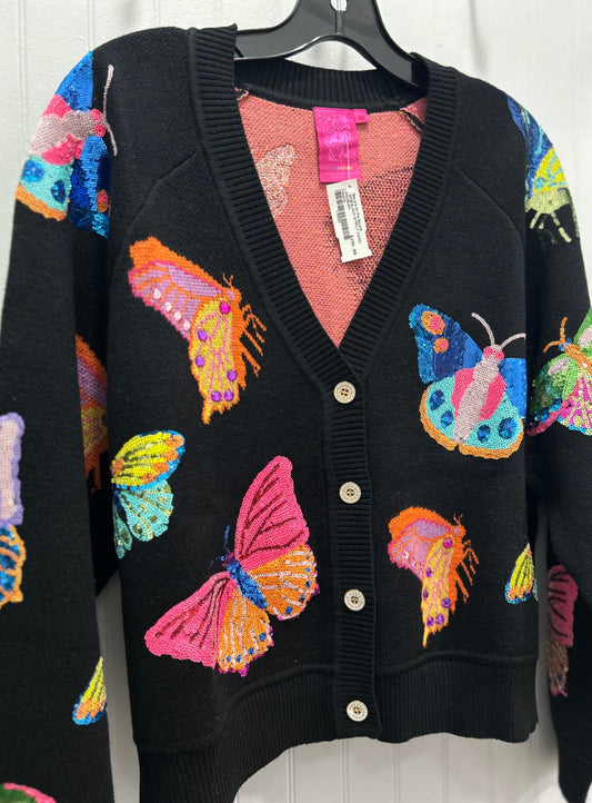 Black Big Butterfly Cardigan