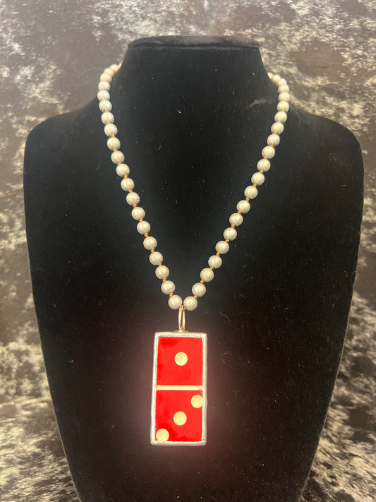 Red Domino Necklace