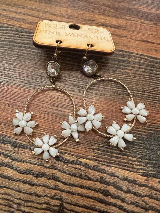 Golden Flower Earrings