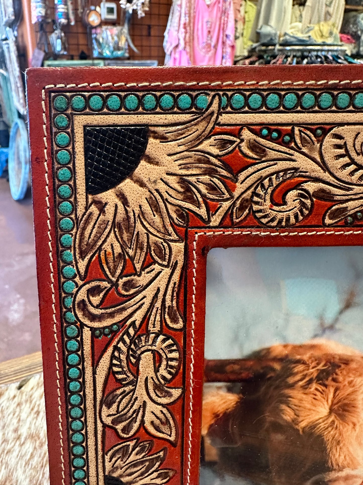 Hand Tooled Picture Frame