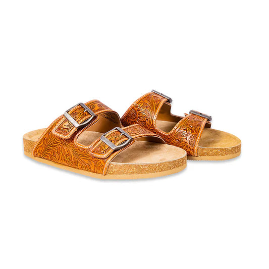 Molly Megan Hand Tooled Sandals