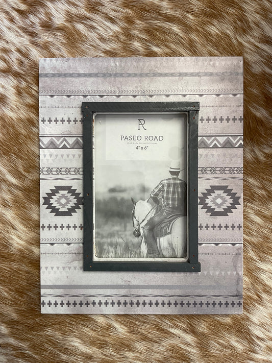 Paseo Road Grey Aztec Picture Frame