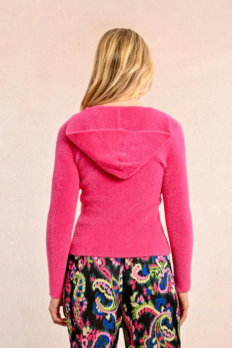 Pink Fuzzy Cardigan