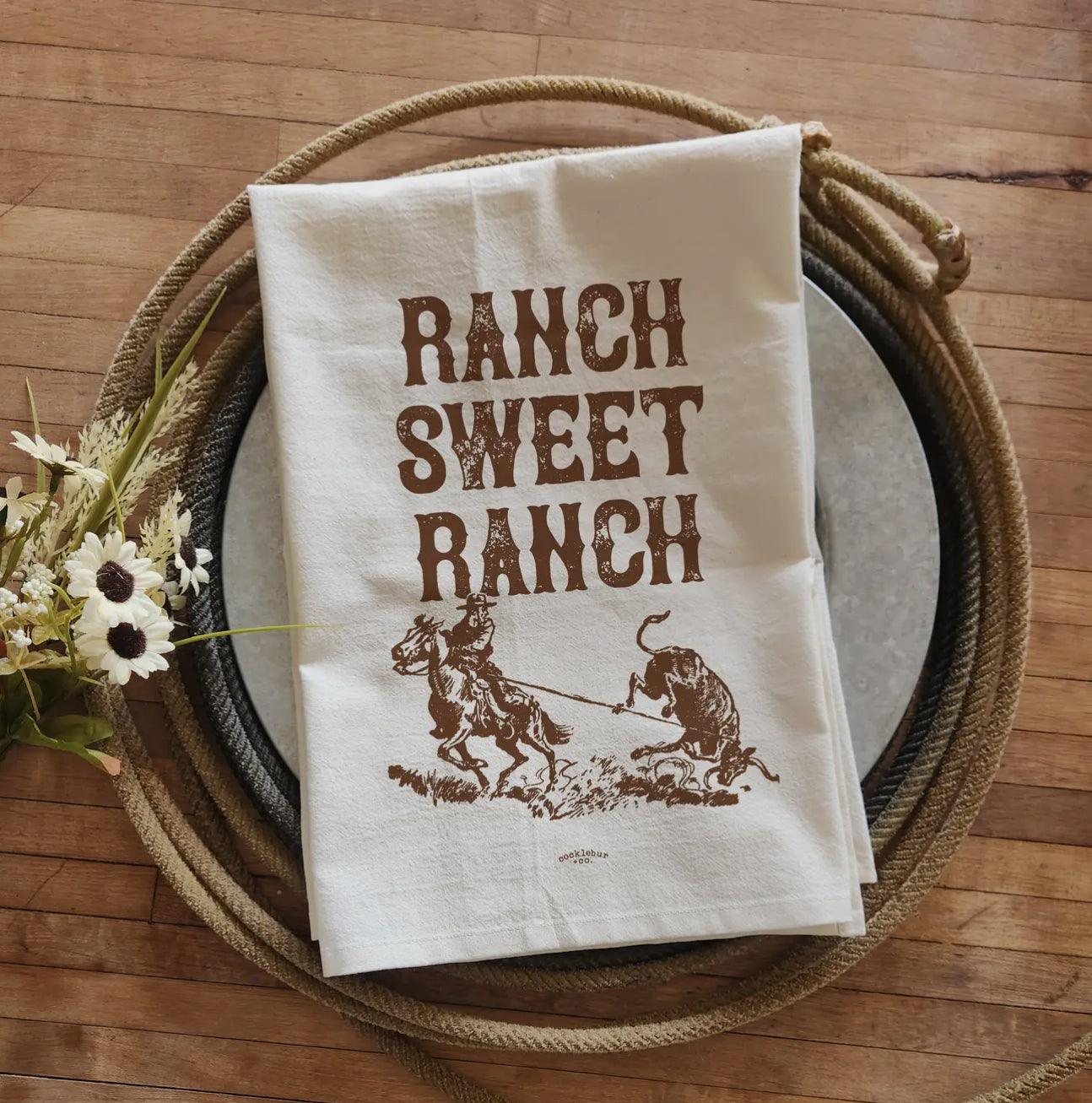 Ranch Sweet Ranch - Old Fashioned Tea Towel