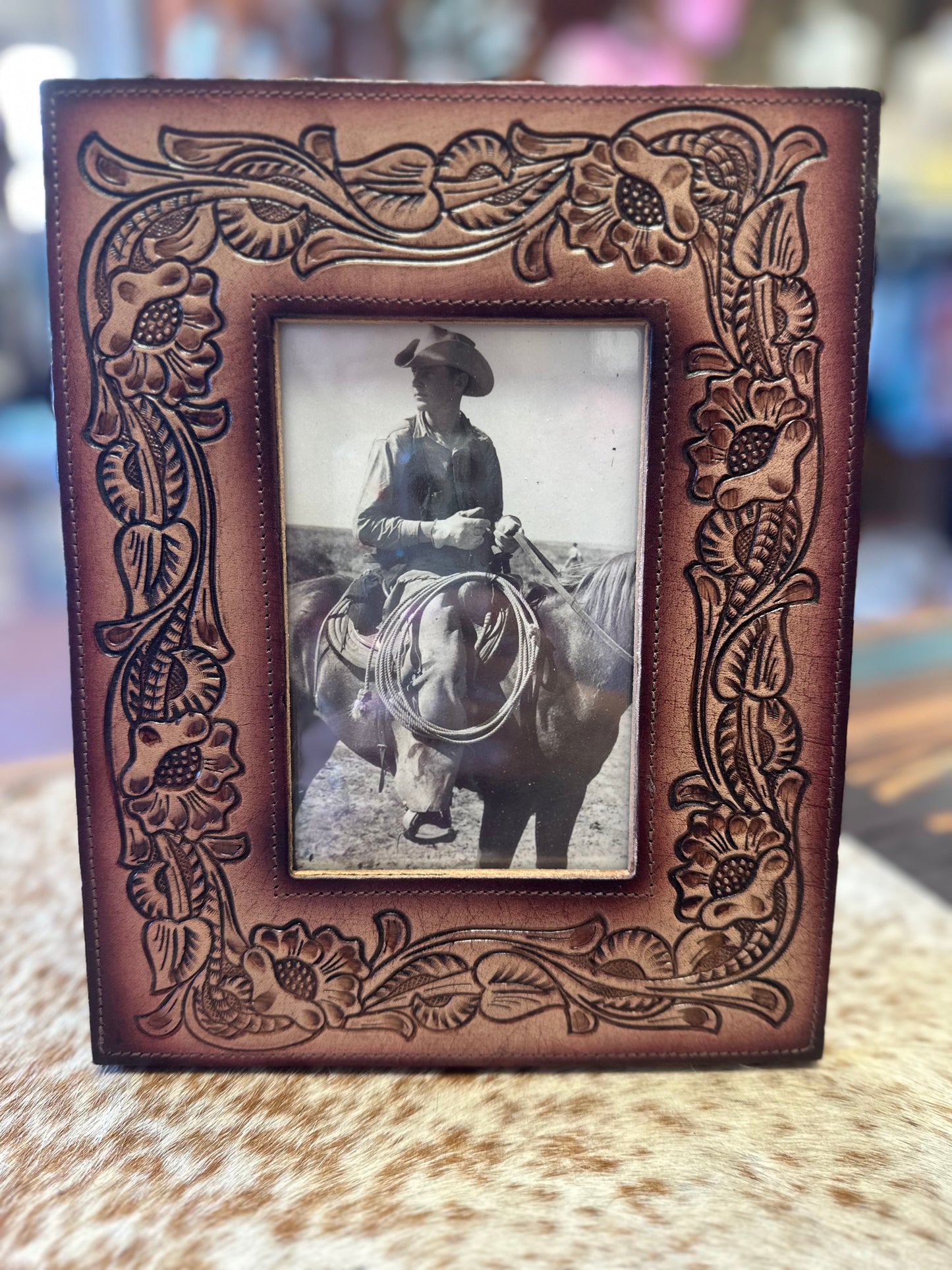 Hand Tooled Picture Frame