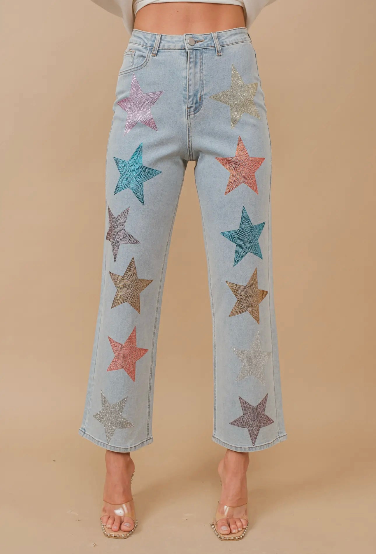 Star Rhinestone Jeans