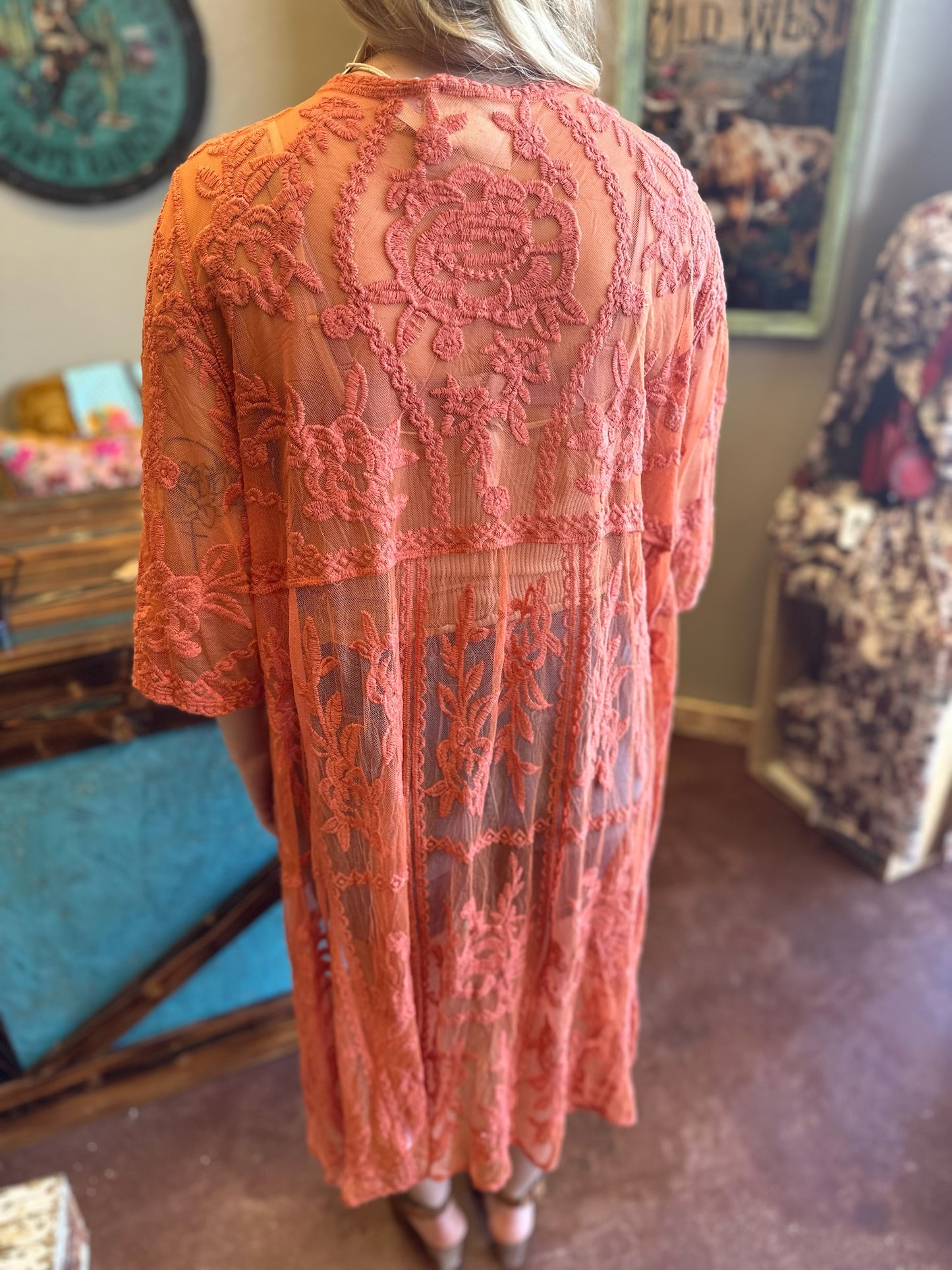 Savanna Jane Orange Cardigan