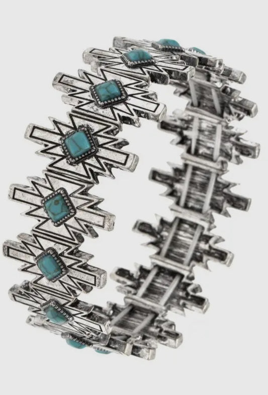 Aztec Stretch Bracelet