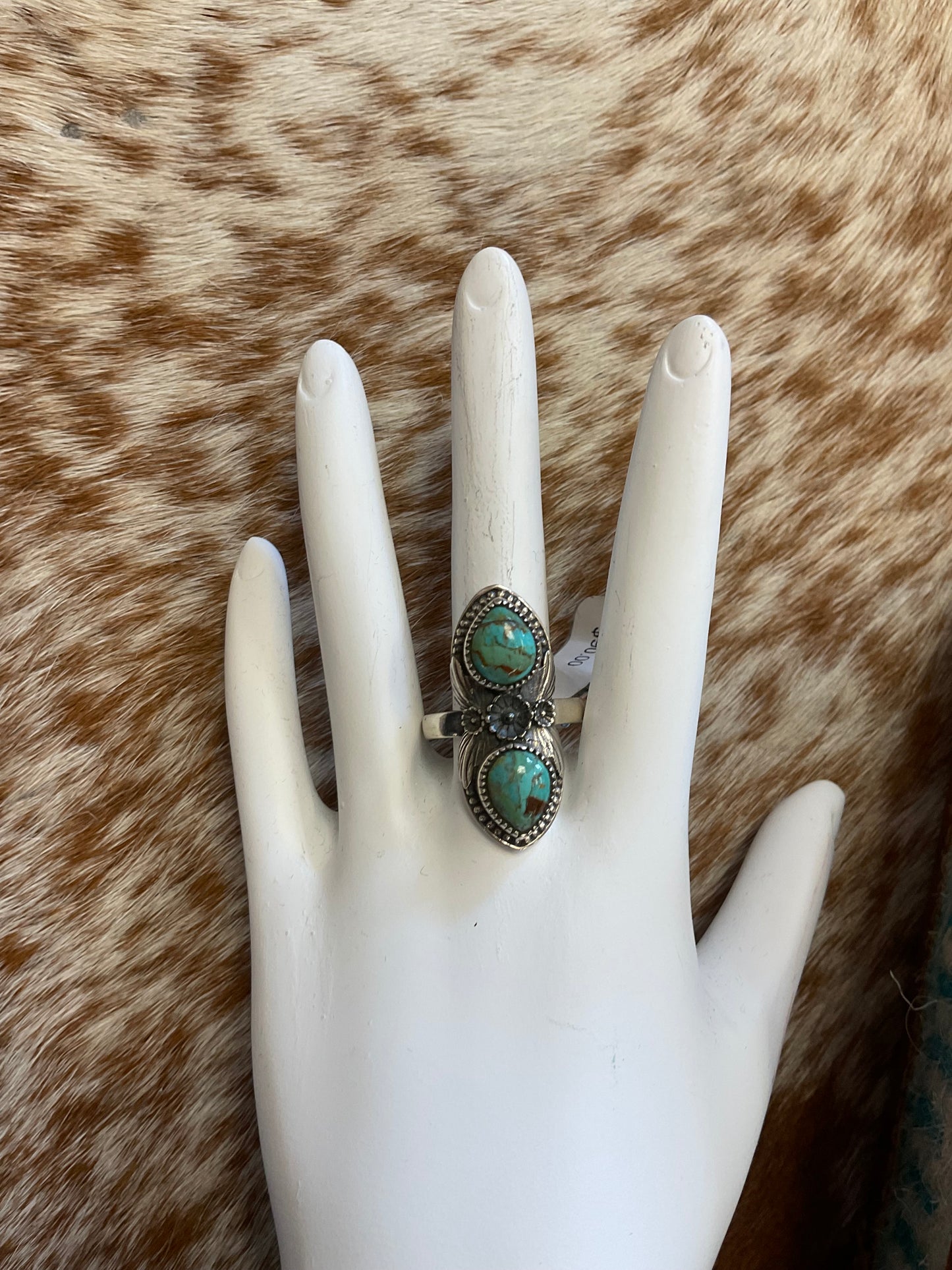 Genuine turquoise/sterling silver rings