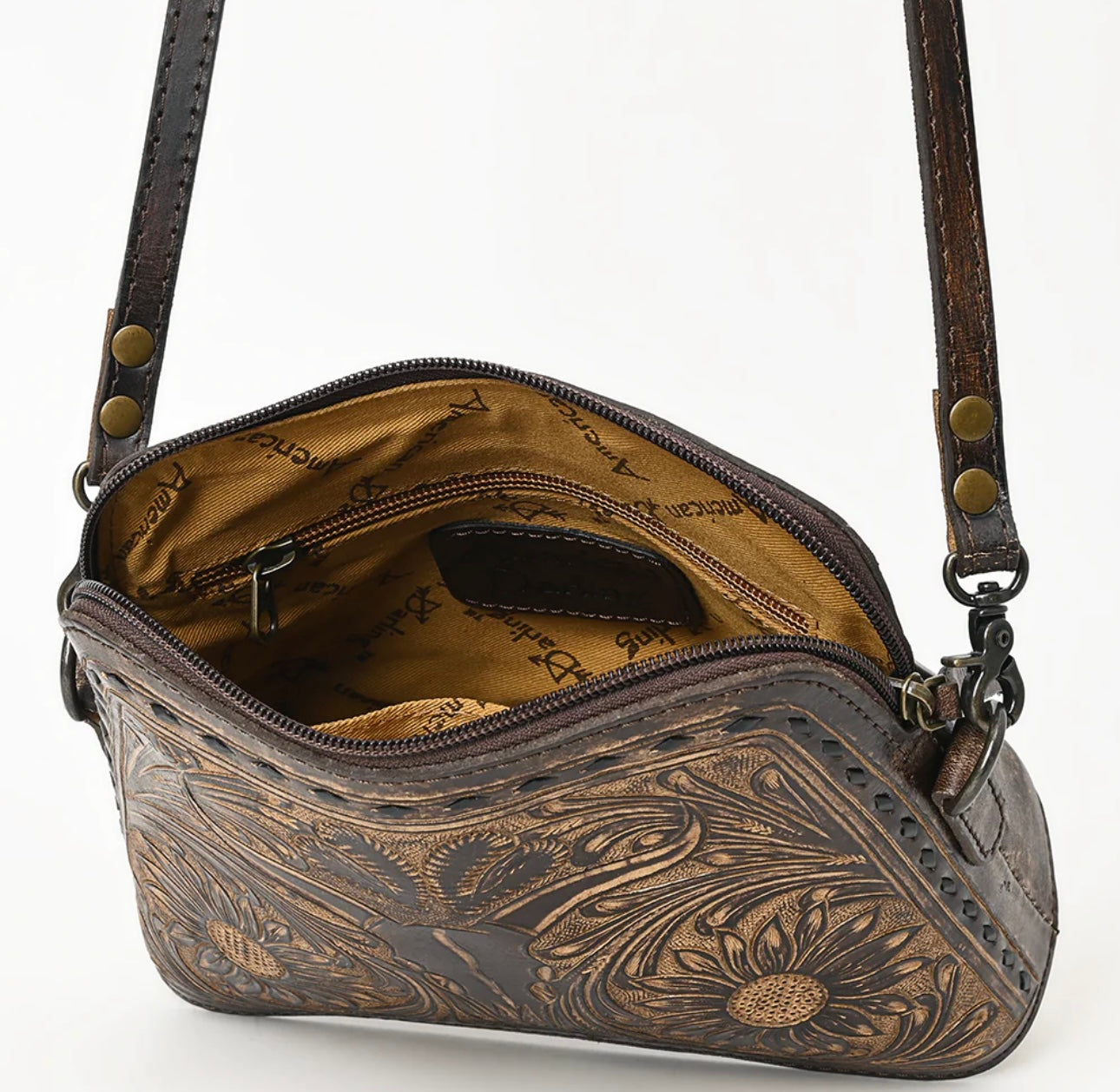 AD Tooled Steer Head Crossbody