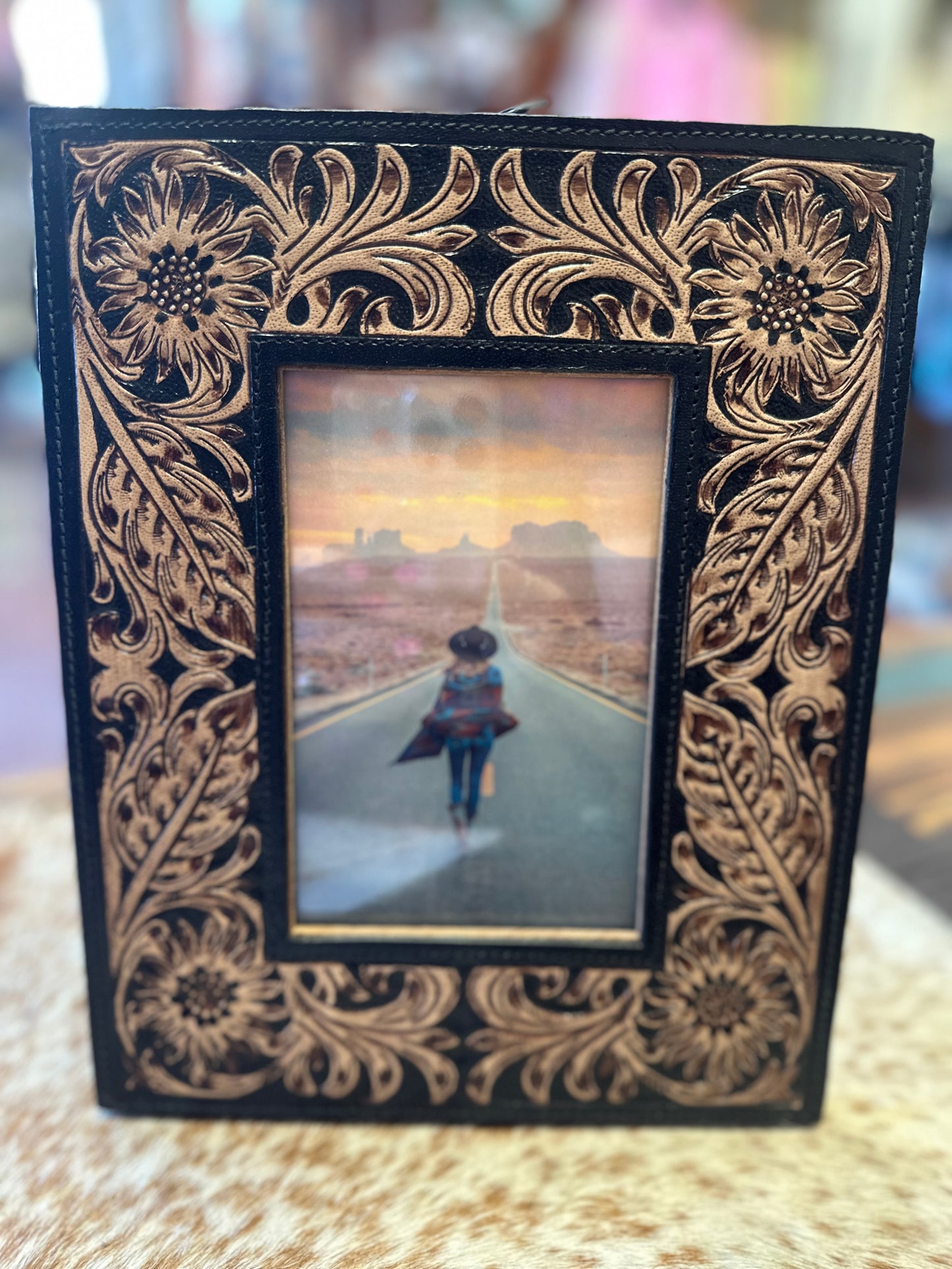 Hand Tooled Picture Frame