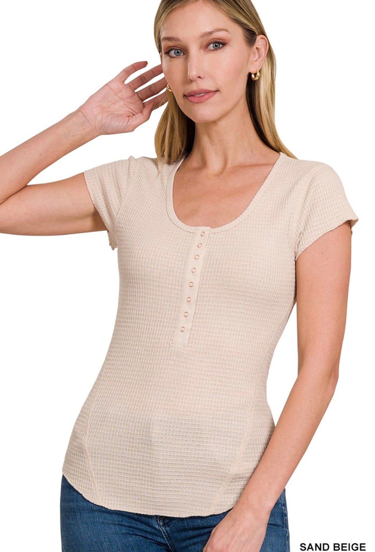 Zenana Baby Waffle Top