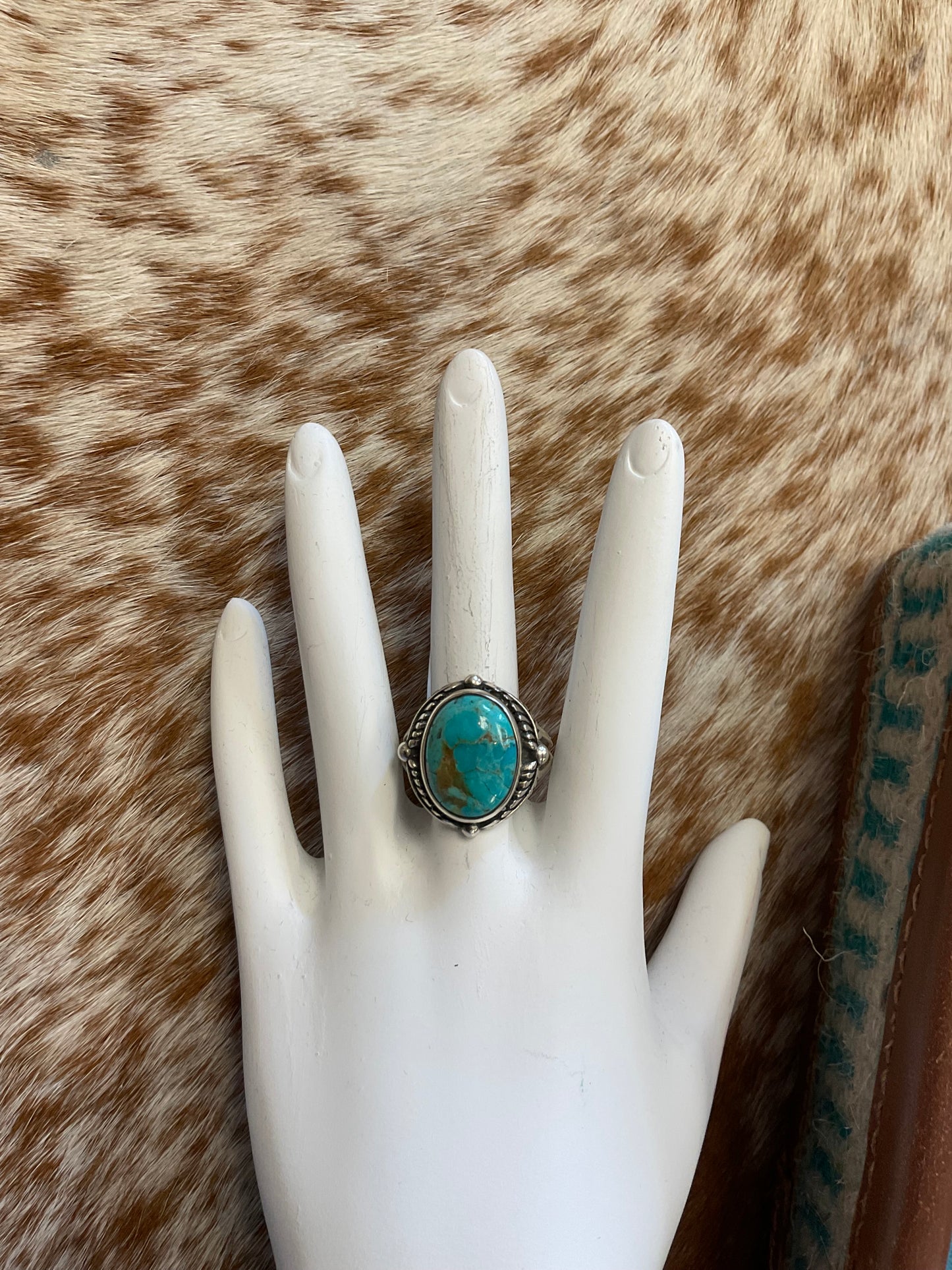 Genuine turquoise/sterling silver rings