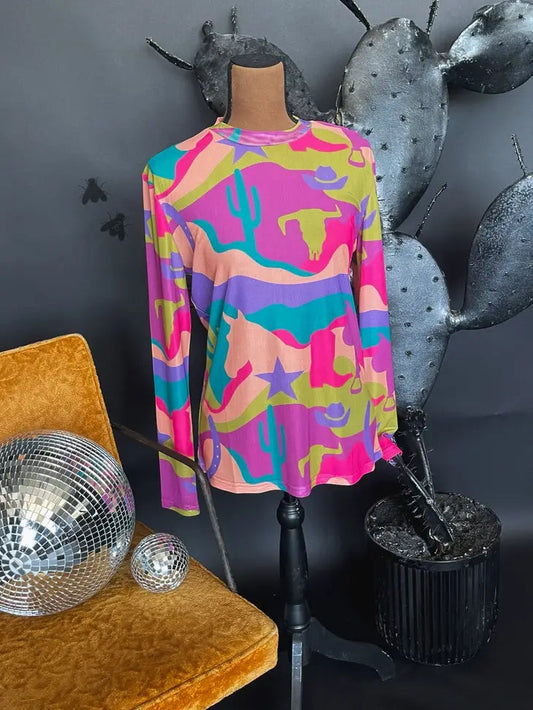 Neon Nights Mesh Top