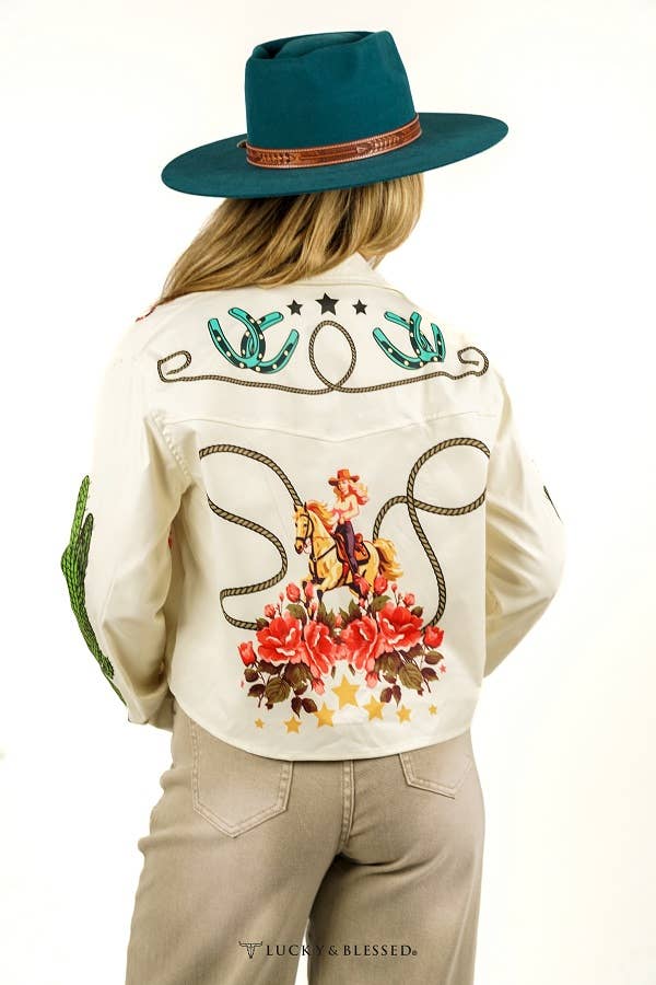 Rodeo Cowgirl Crop Shirt/Jacket