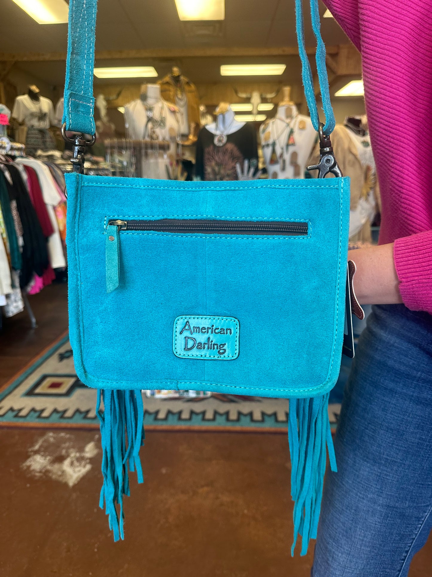 AD Western Fringe Crossbody