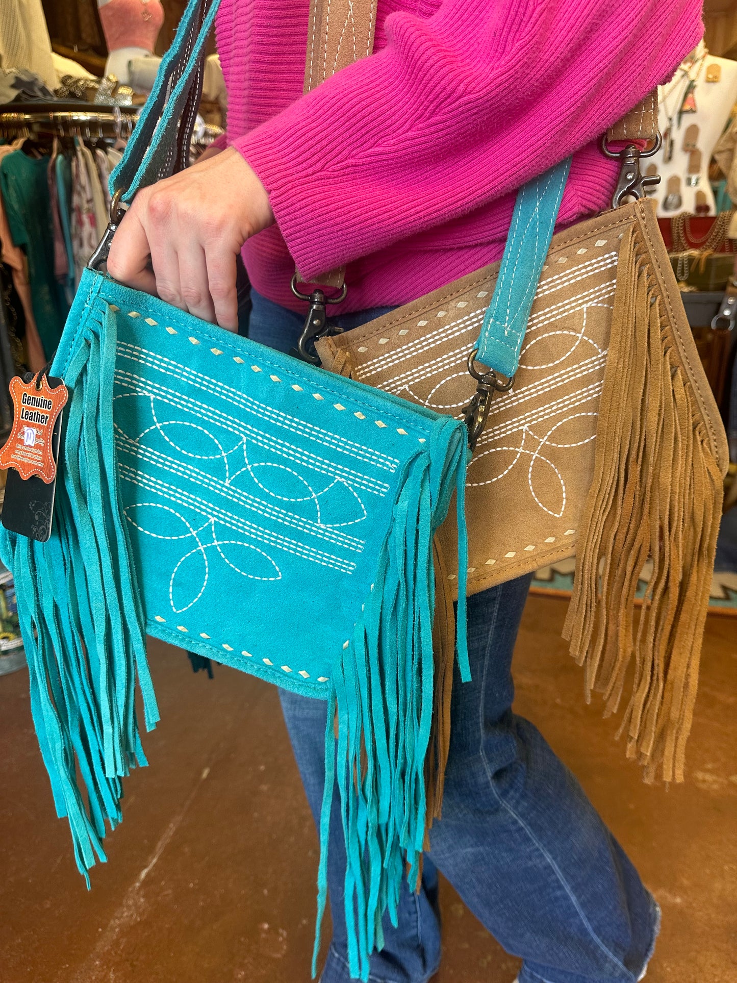 AD Western Fringe Crossbody