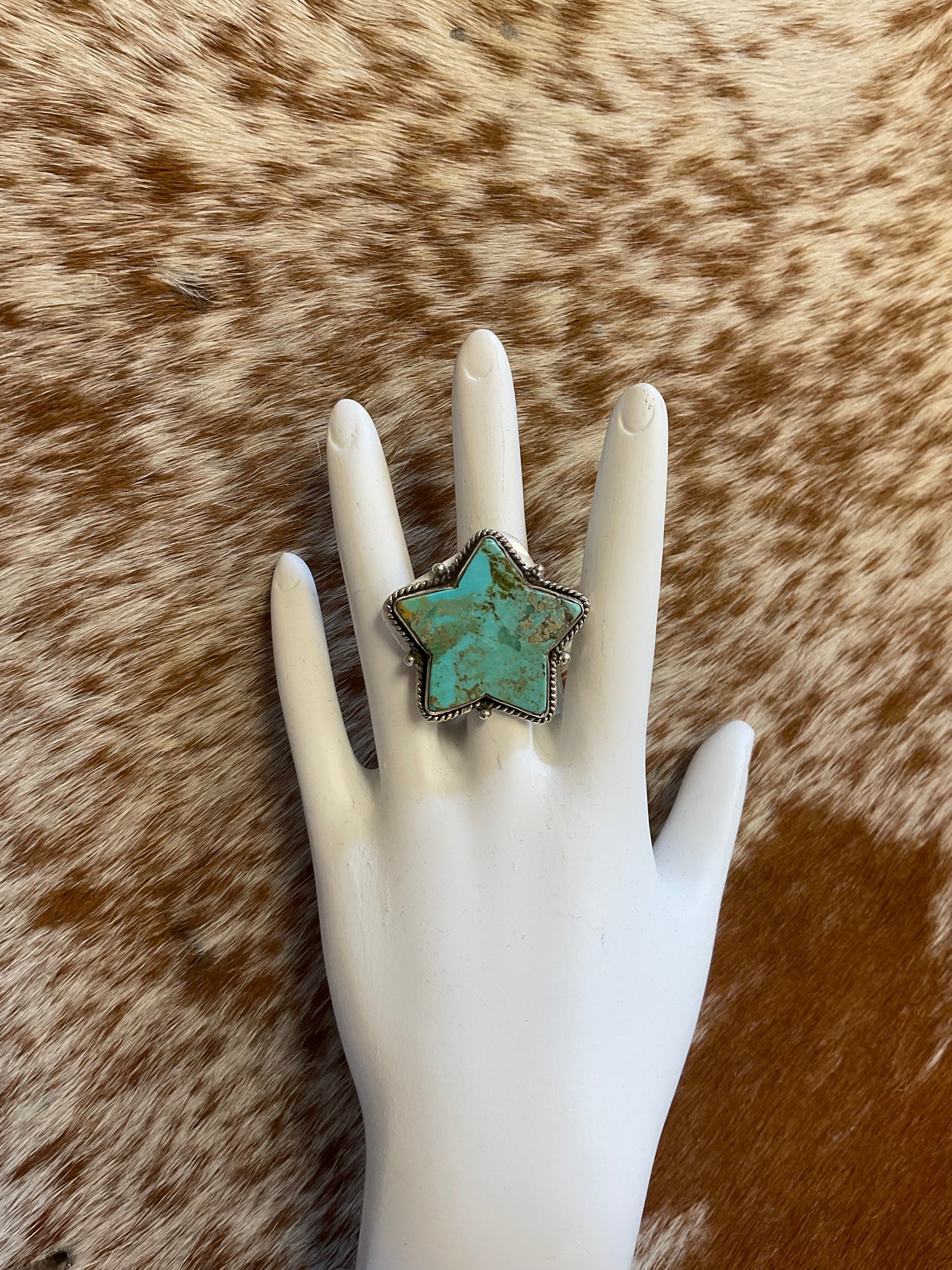 Genuine turquoise/sterling silver rings