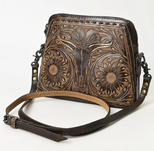 AD Tooled Steer Head Crossbody