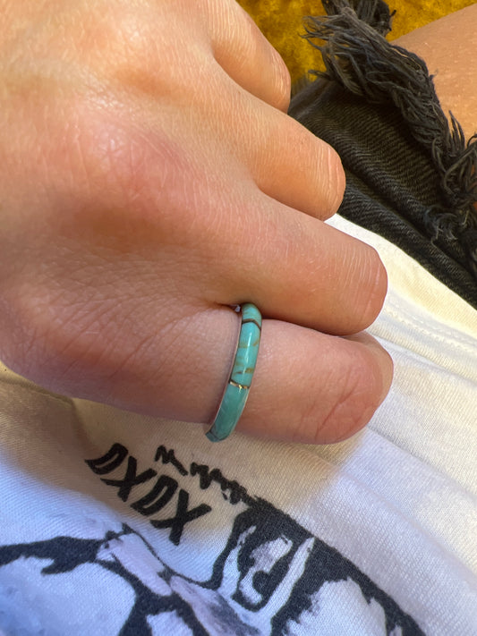 turquoise inlay ring