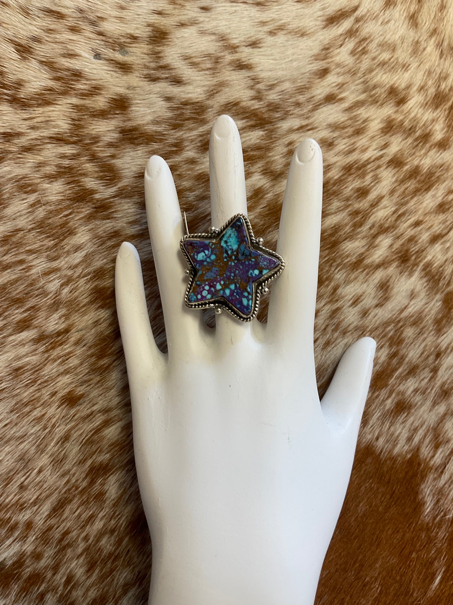 Genuine turquoise/sterling silver rings