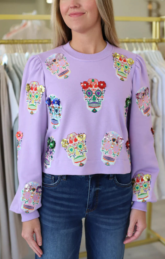 Queen Sugar Skull Sweatshirt