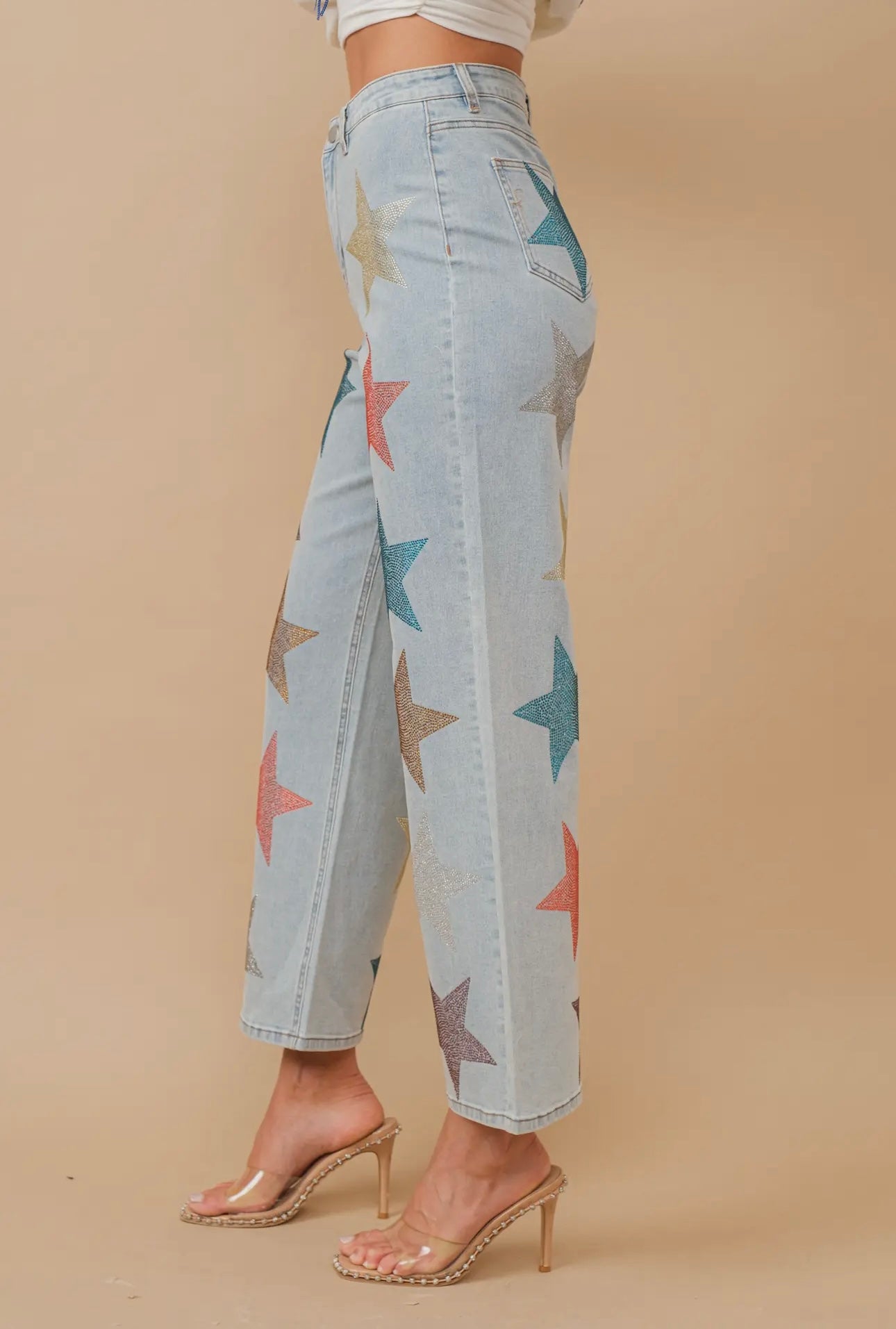 Star Rhinestone Jeans