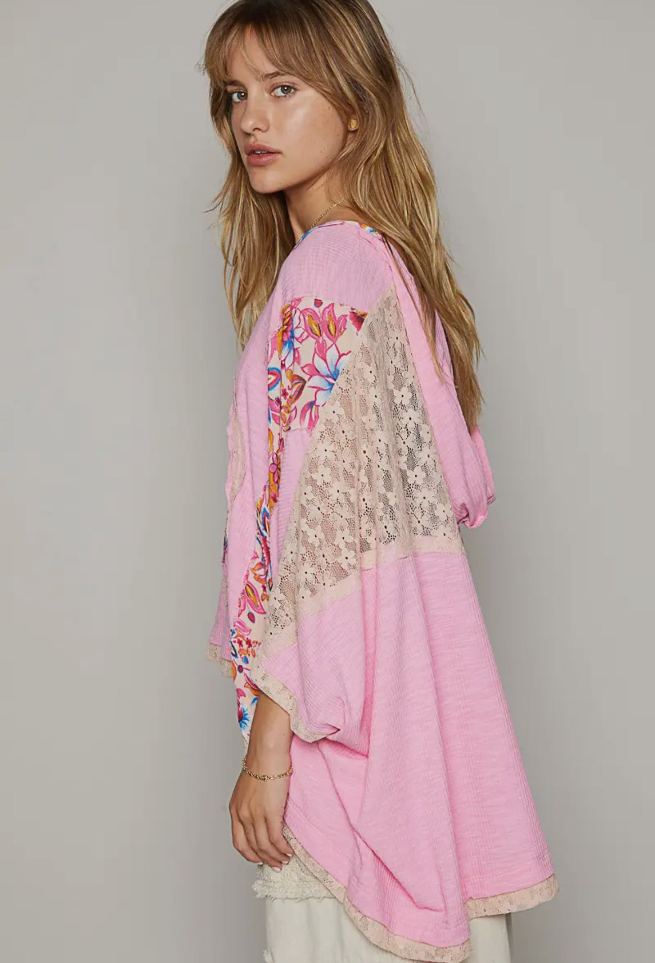 Floral Peace Patch Top