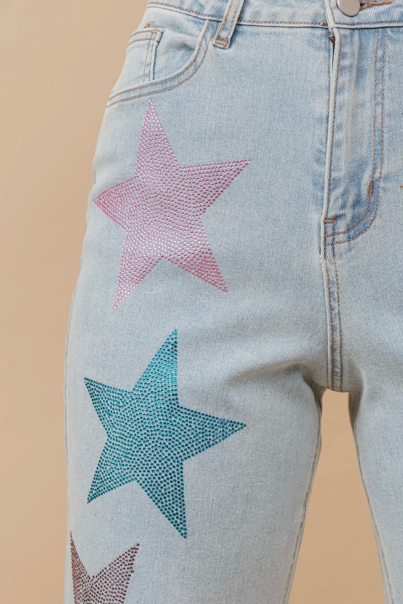 Star Rhinestone Jeans