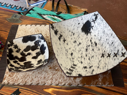 Cowhide bowl