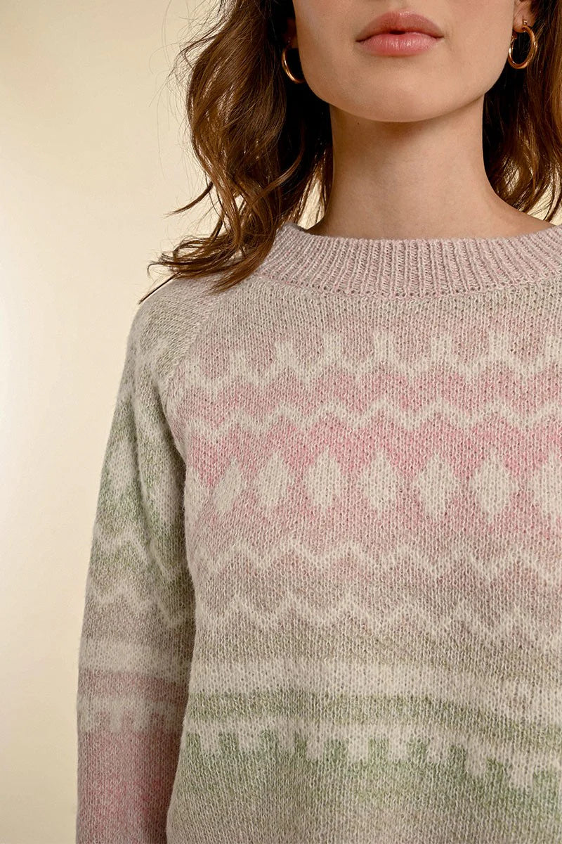 JACQUARD PATTERN SWEATER