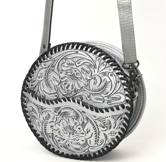 AD Tooled Round Bag