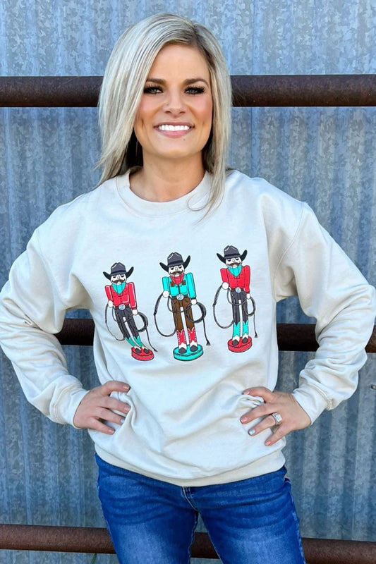 Roping Around The Christmas Tree Pullover