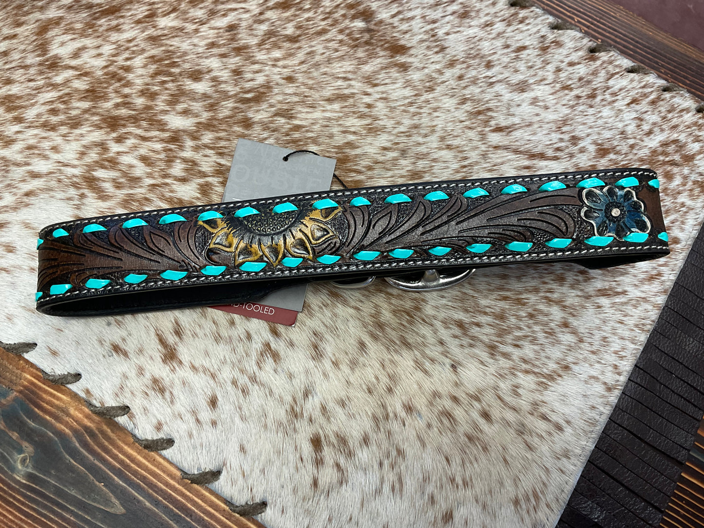 Myra Tooled Leather Dog Collar