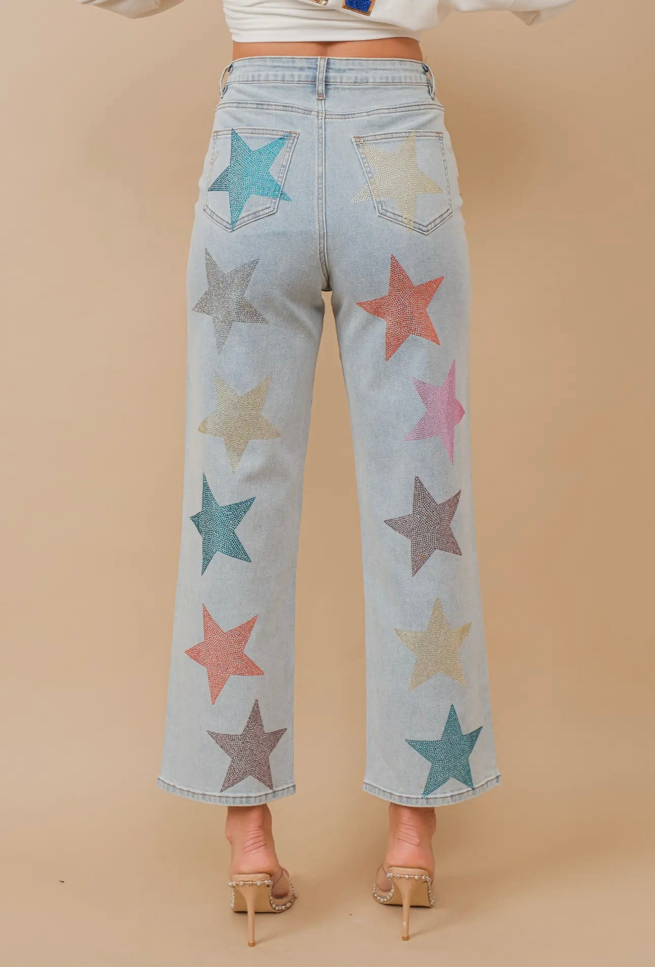 Star Rhinestone Jeans