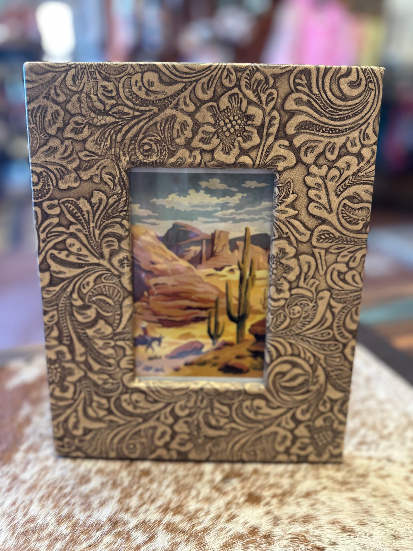 Hand Tooled Picture Frame