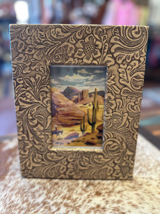 Hand Tooled Picture Frame