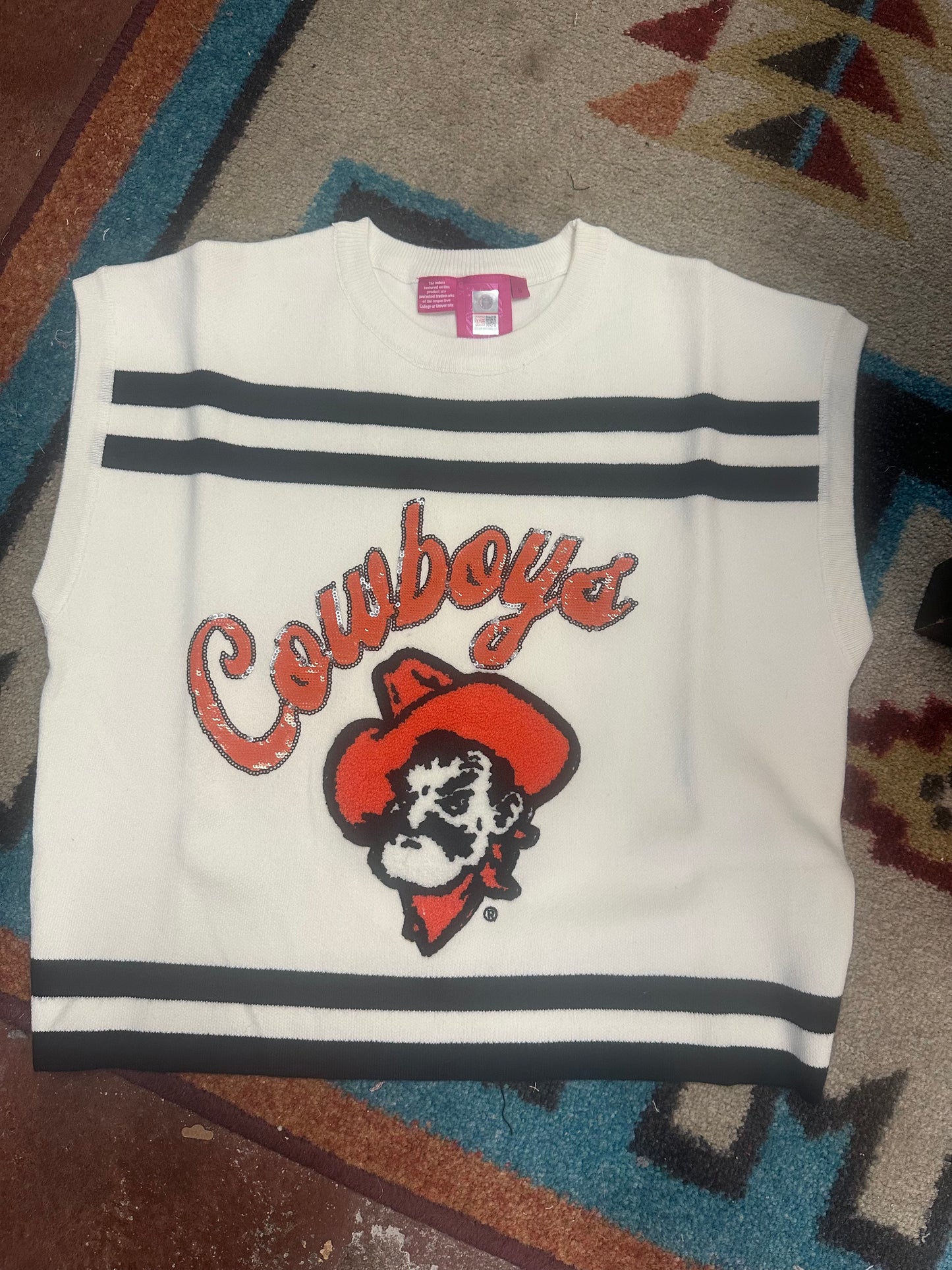 Licensed OSU Cowboys Stripe Top