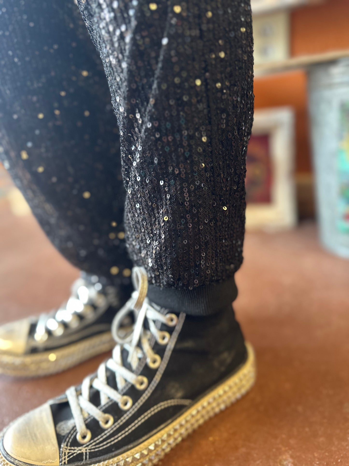 Rowdy Cowboy Sequin Jogger